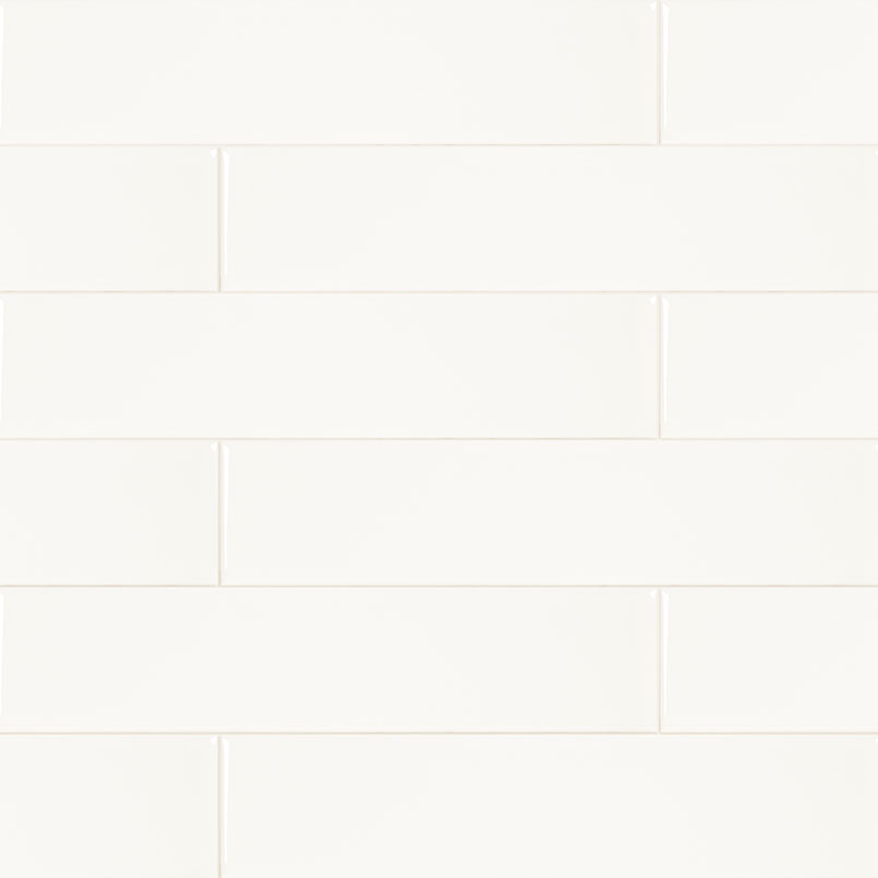 MSI - METRO WHITE  SINGLE BULLNOSE GLOSSY - Tile - 2" x 8"