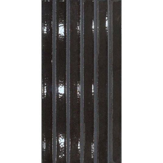 OLYMPIA TILE + STONE - Gem Series - Porcelain Tile - Nero - 5" x 10"