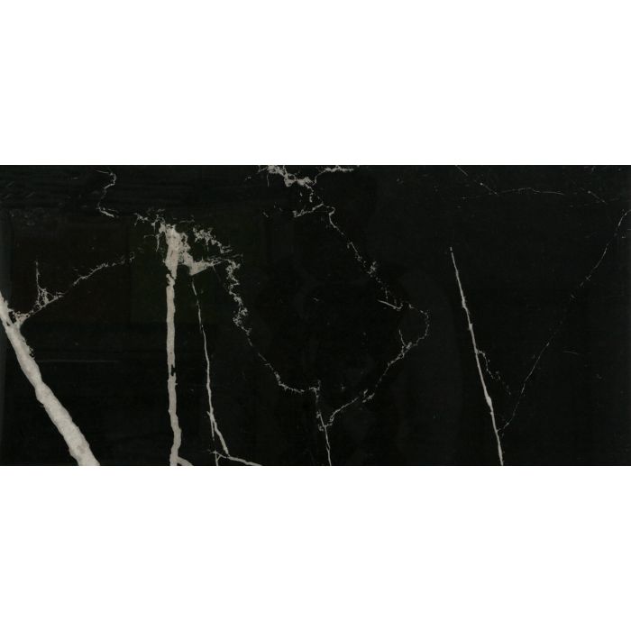 OLYMPIA TILE + STONE - Eterna Series - Porcelain Tile - Nero Marquina - 12" x 24"