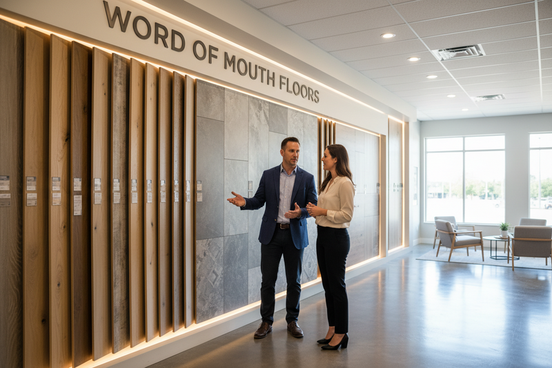 Warm home interior with beautiful flooring