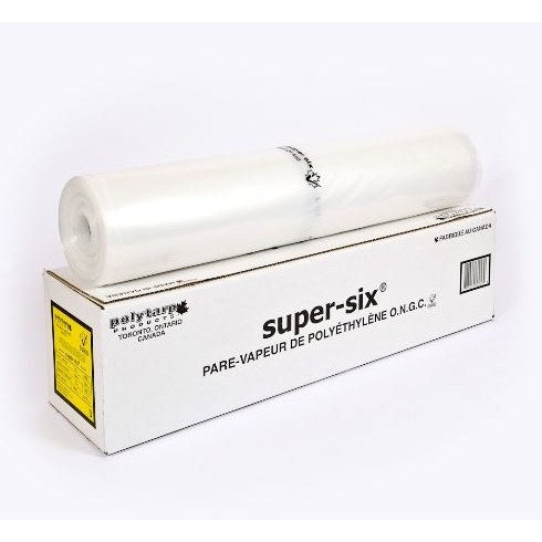 Polytarp - Super Six 6 mil Polyethylene Vapor Barrier - 10 ft x 150 ft Roll (1,500 sq ft)