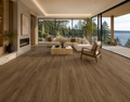 Caledon Goliath Shadow Grove vinyl plank flooring in a living room