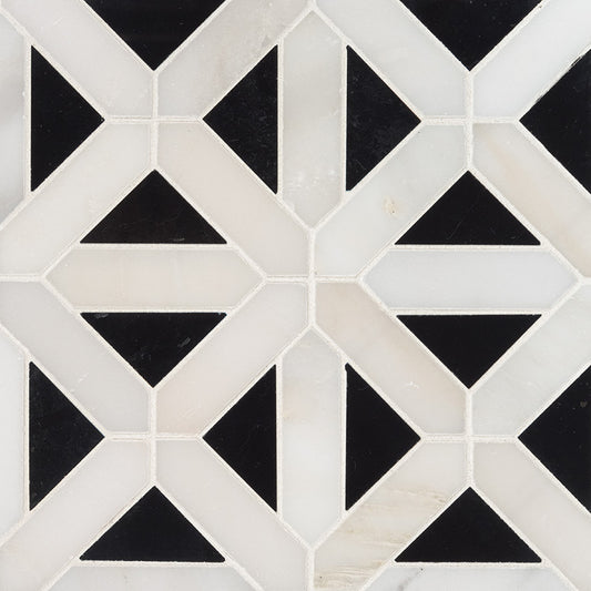 MSI - Arabescato Carrara Tile - Framework Mosaic