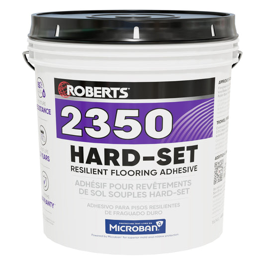 Roberts - 2350 Hard-Set Resilient Flooring Adhesive - 15.14 L (4 US gal)