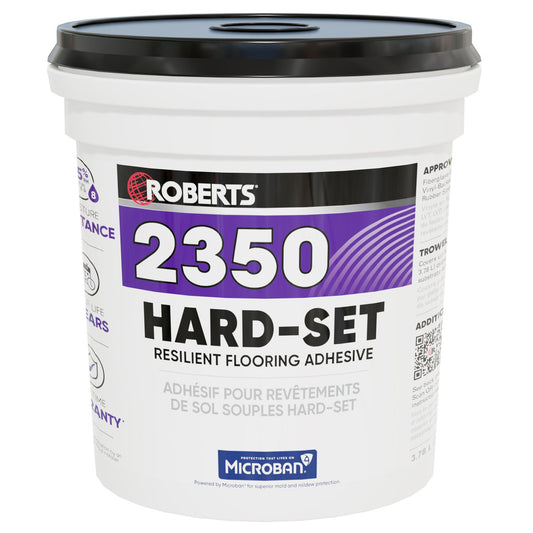 Roberts - 2350 Hard-Set Resilient Flooring Adhesive - 3.78 L (1 US gal)