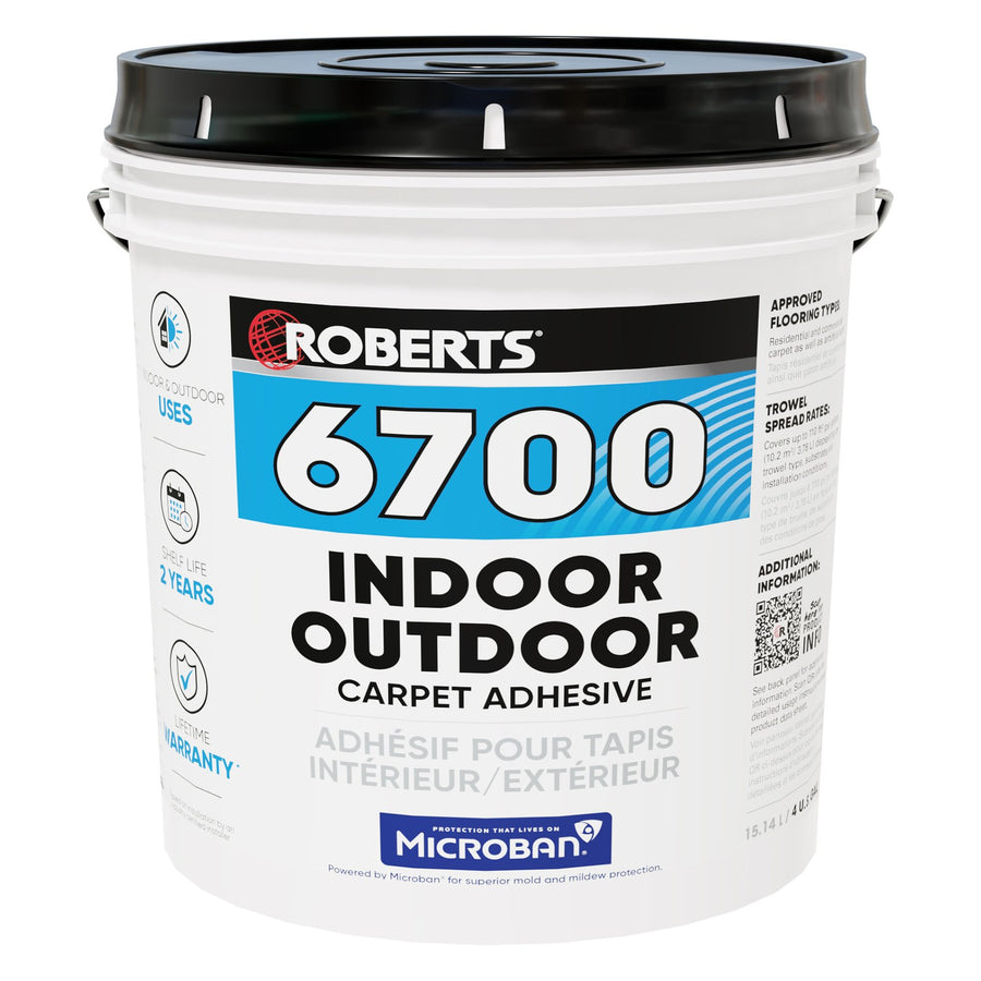 Roberts - Indoor/Outdoor Carpet Adhesive - 15.14 L (4 US gal)