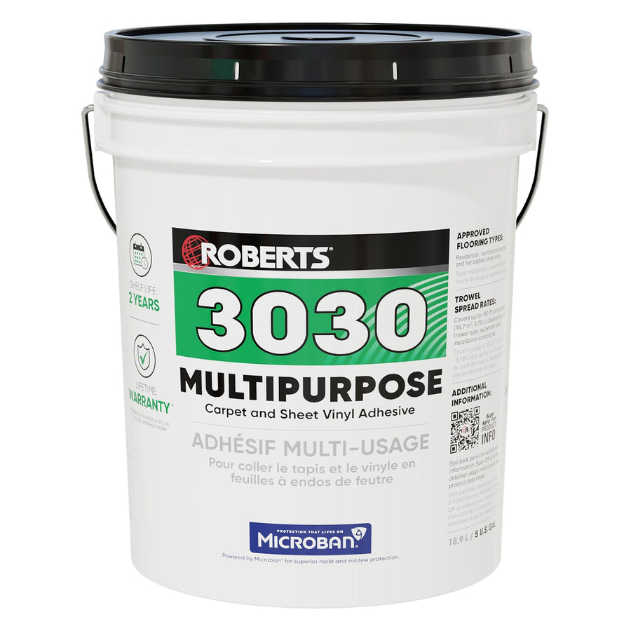 Roberts - Multipurpose Carpet and Sheet Vinyl Adhesive - 18.9 L (5 US gal)