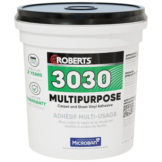 Roberts - Multipurpose Carpet and Sheet Vinyl Adhesive - 3.78 L (1 US gal)