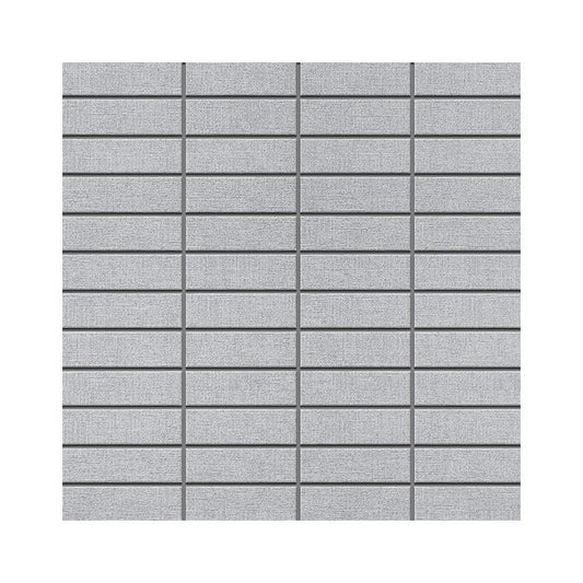 OLYMPIA TILE + STONE - Chambray Series - Porcelain Tile - Silver - Mosaic