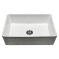 MSI - Fireclay Sinks - Fireclay Farmhouse Single Bowl Sink 3020 - White
