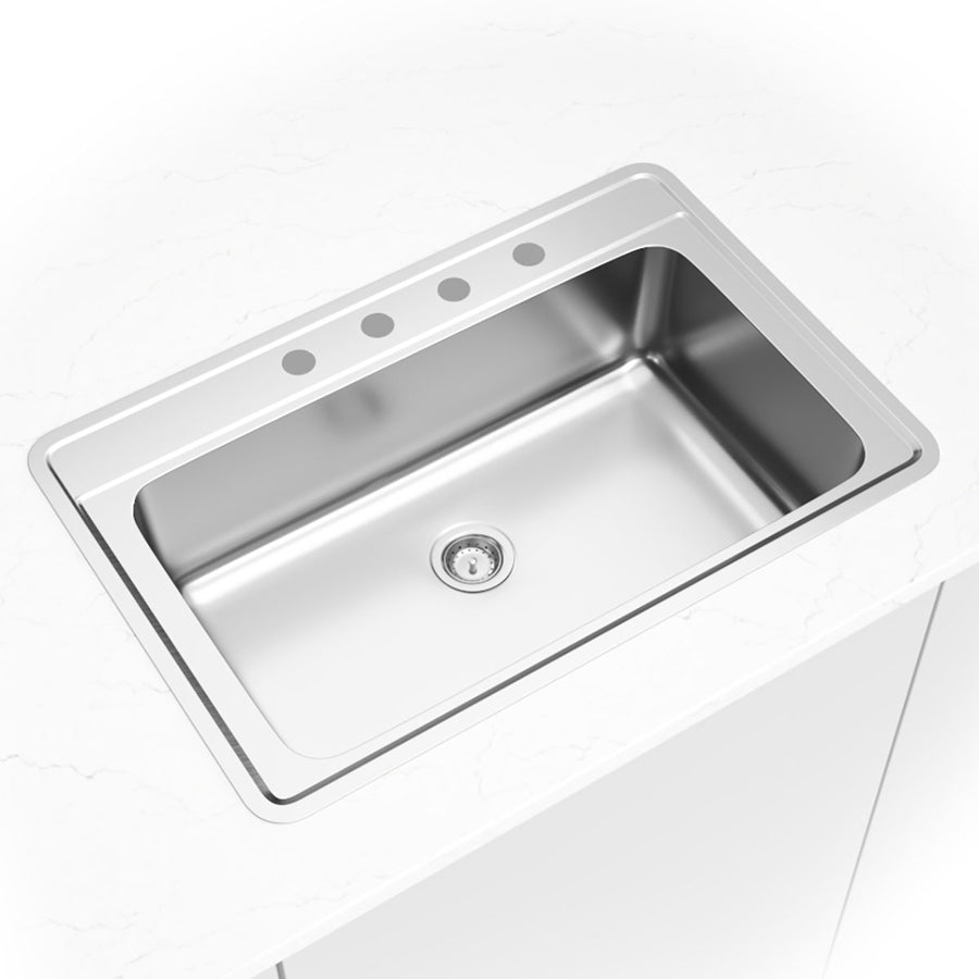 MSI - Stainless Steel Sinks - Single Bowl Sink 3322 - 18G