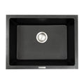 MSI - Stainless Steel Sinks - Single Bowl Sink 2418 - Black Quartz