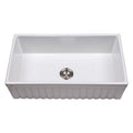 MSI - Fireclay Sinks - Fireclay Farmhouse Single Bowl Sink 3318 - White