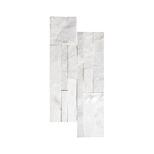 OLYMPIA TILE + STONE - Quartzite Series - Tile - Snow White Splitface - 7" x 14"