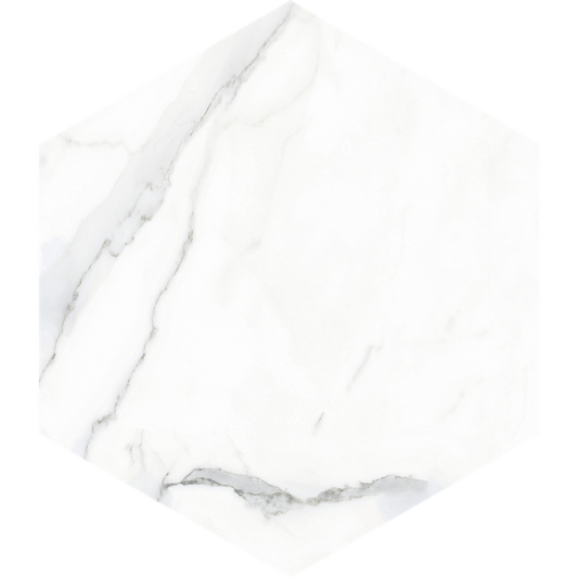OLYMPIA TILE + STONE - Apini Series - Porcelain Tile - Statuario - 9" x 10"