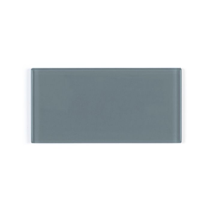 OLYMPIA TILE + STONE - 3D - Glass Tile - D Teal Blue - 3" x 6"