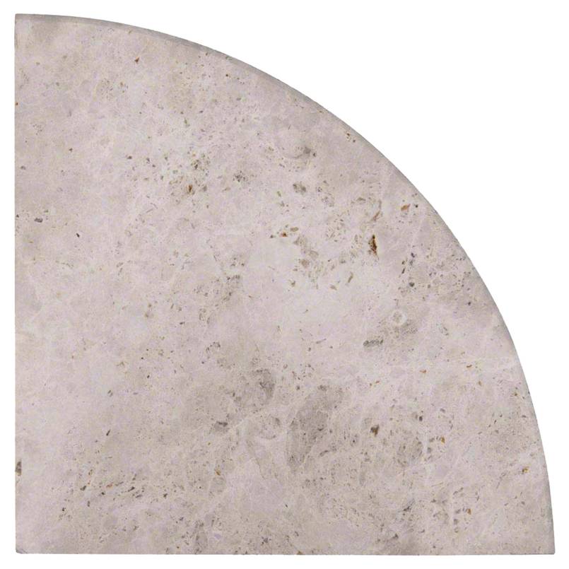 MSI - Tundra Gray - Marble Corner Shelf - 9"