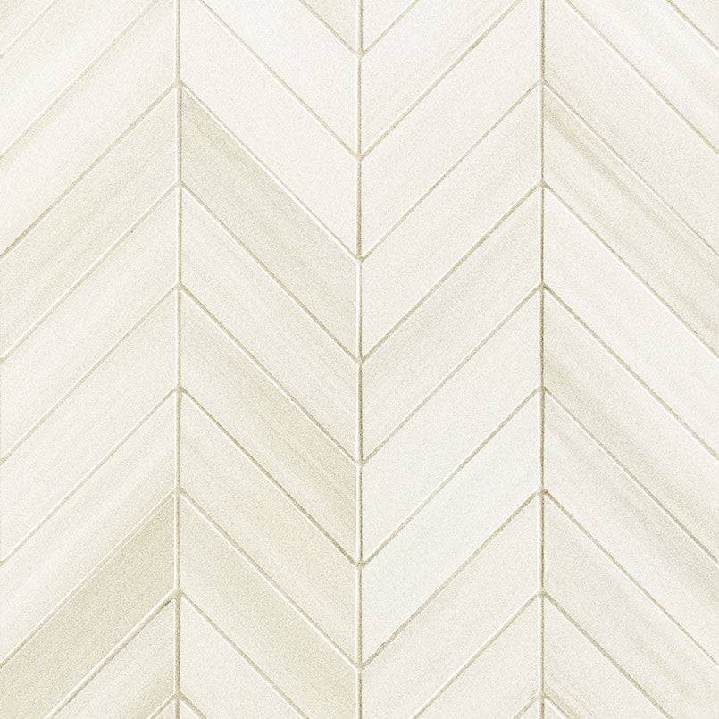 MSI - WATERCOLOR BIANCO CHEVRON  MOSAIC - Mosaic - 12" x 15"