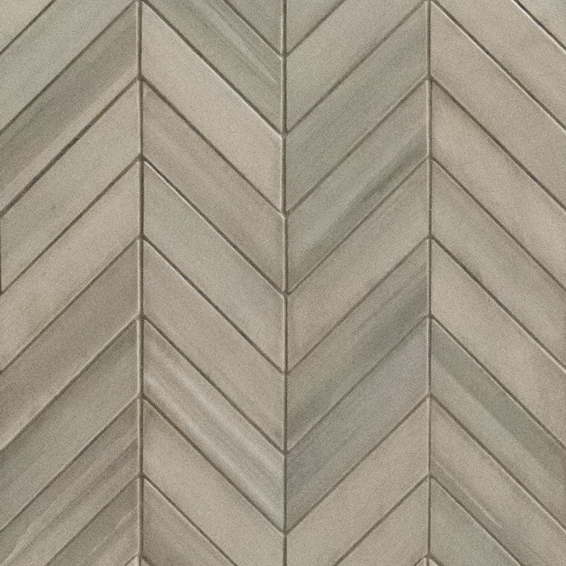 MSI - WATERCOLOR GRIGIO CHEVRON  MOSAIC - Mosaic - 12" x 15"