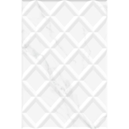 OLYMPIA TILE + STONE - Milner Series - Glazed Wall Tile - White Decor - 8" x 12"