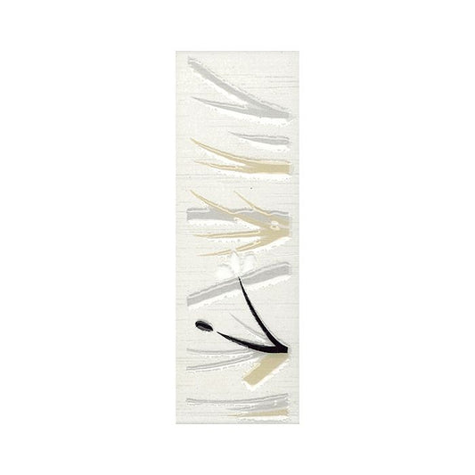 OLYMPIA TILE + STONE - Bamboo Series - Glazed Wall Tile - White Floral - Listello