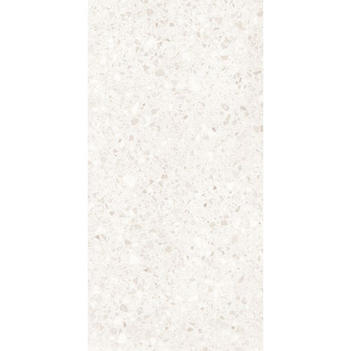 OLYMPIA TILE + STONE - Terrazzo Series - Porcelain Tile - White - 12" x 24"