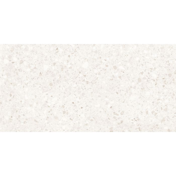 OLYMPIA TILE + STONE - Terrazzo Series - Porcelain Tile - White - 12" x 24"