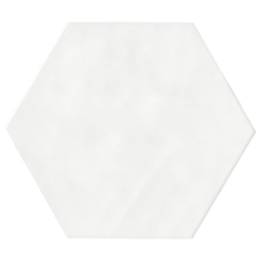 OLYMPIA TILE + STONE - Oxford Series - Porcelain Tile - Super White Hexagon - Hexagon