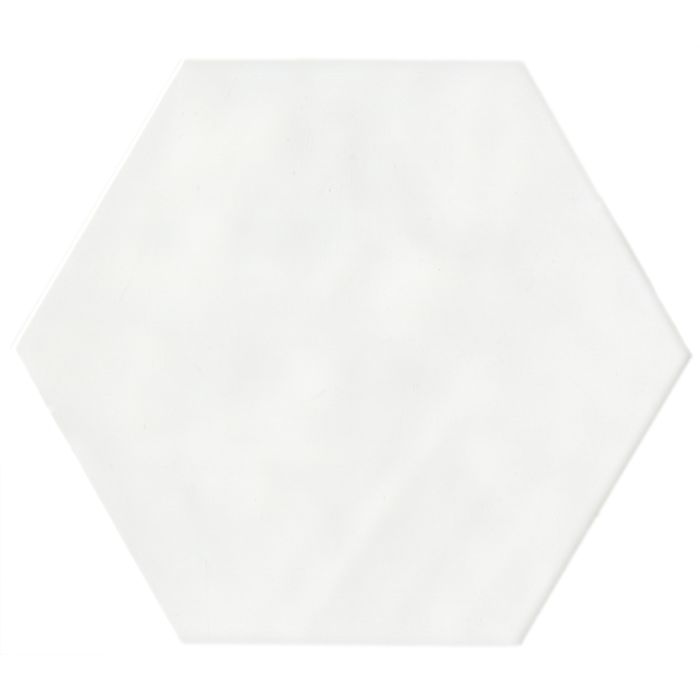 OLYMPIA TILE + STONE - Oxford Series - Porcelain Tile - Super White Hexagon - Hexagon