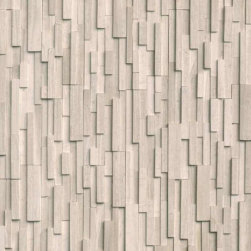 MSI - White Oak 3D Honed Ledger Corner - Tile - 6" x 18"