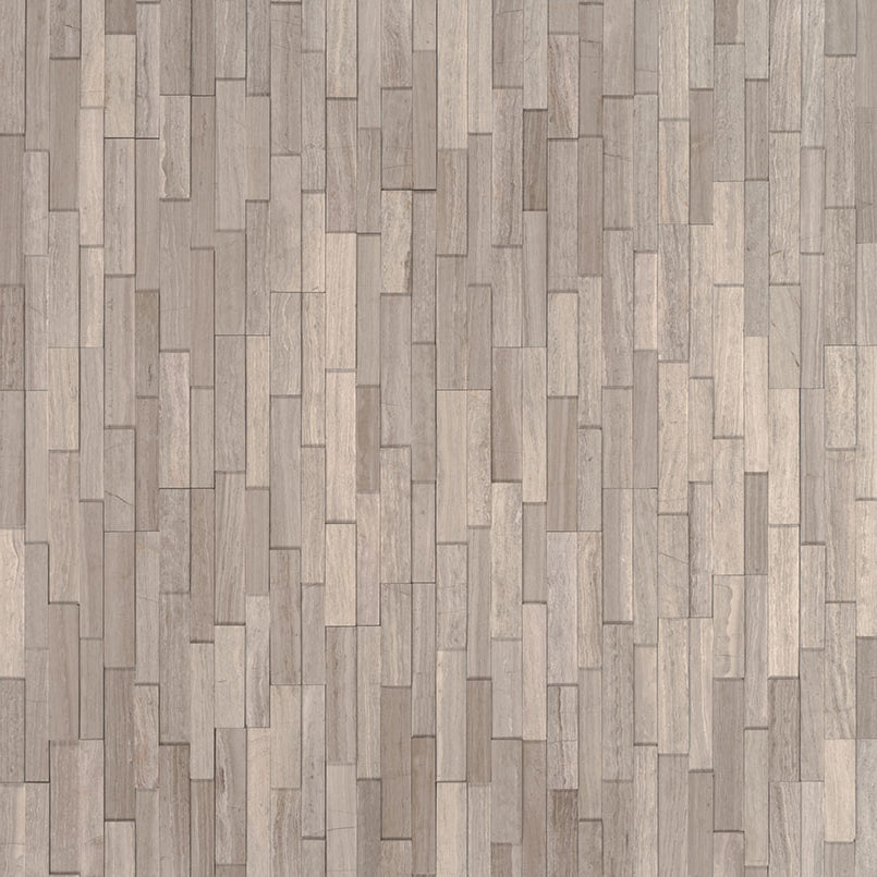 MSI - RockMount™ Stacked Stone M Series Panels - White Oak 3D Mini - 4.5" x 16"