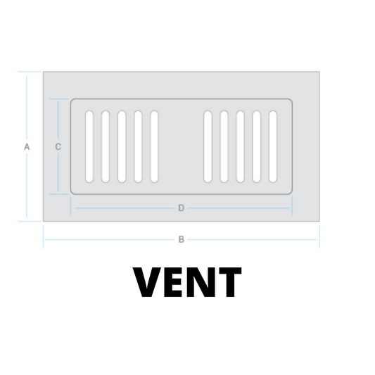 JAB Engineered Stained Vent 4 x 10 To Match