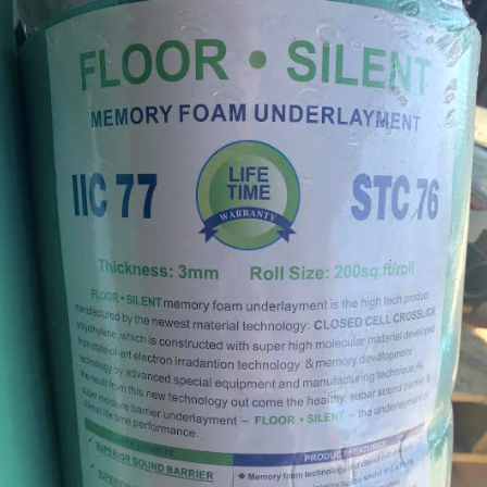 Floor Silent Memory Foam -  Acoustical Underlay (WoM)