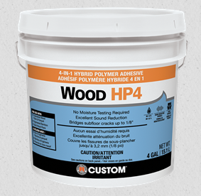 CUSTOM Wood HP4 - 4-IN-1 HYBRID POLYMER ADHESIVE - 4 Gal